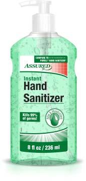 ASSURED INSTANT HAND SANITIZER VERT GEL MAINS Nzassa by Innoving