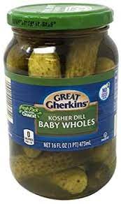 GREAT GHERKINS BABY WHOLE CORNISHON 473ml