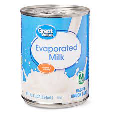 GREAT VALUE EVAPORATED MILK