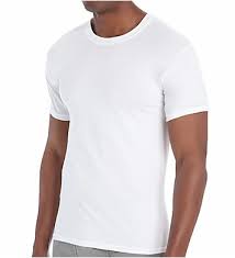 HANES WHITE ROUND NECK T SHIRTS M