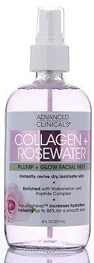ADVANCED CLINICALS COLLAGEN + ROSEWATER PLUMP GLOW FACIAL MIST
