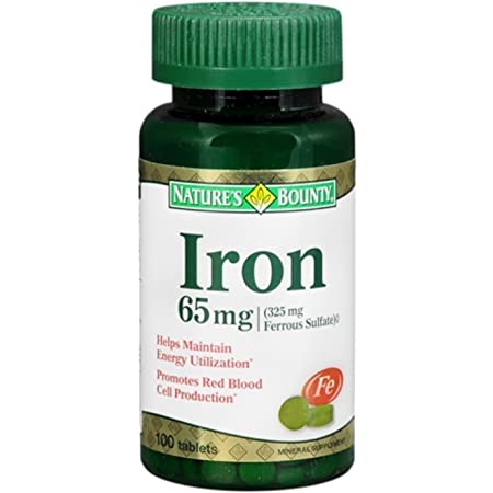 Spring valley  Iron 65mg 100 tablets