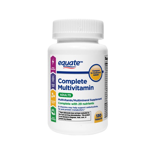 Equate complete multivitamin adults 130 tablets