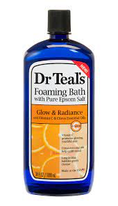 DR TEAL'S FOAMING BATH GLOW &amp; RADIANCE 100ML
