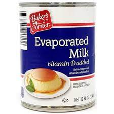 BAKER'S CORNER EVAPORATED MILK VITAMIN D ADDED