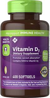 VITAMIN D3 DIETARY SUPPLEMENT 125MCG(400 SOFTS