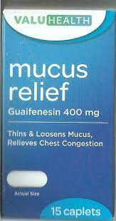 VALUHEALTH MUCUS RELIEF 400G 15 CAPLETS