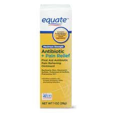 EQUATE ANTIBIOTIC+PAIN RELIEF 28G