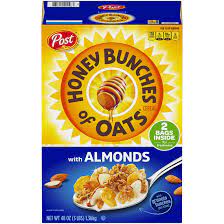 POST HONEY BUNCHES WITH ALMONDS 2BAGS INSIDE