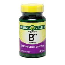 SPRING VALLEY B12 1.000MCG 60 SOFTGELS