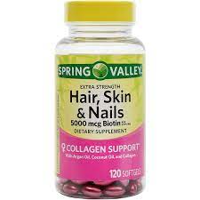SPRING VALLEY HAIR,SKIN &amp; NAILS 120 SOFTGELS