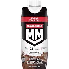 GENUIME ZERO SUGAR MUSCLE MILK 330ML CHOCOLATE