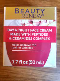 BEAUTY RENEW DAY &amp; NIGHT FACE CREAM MADE WITH PEPTIDES &amp; CERAMIDES COMPLEX 50ML