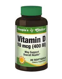 PEOPLE'S CHOICE VITAMIN D3 ET D (55 SOFTS)