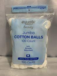 EQUATE BEAUTY JUMBO  COTTON BALLS 100 COUNT