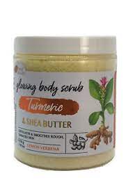 REFINED BEAUTY GLOWING BODY SCRUB TUMERIC &amp;SHEA BUTTER