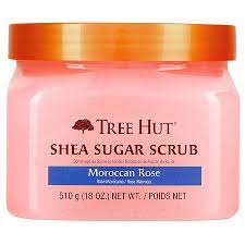 TREE HUT SHEA SUGAR SCRUB MOROCCAN ROSE 510G