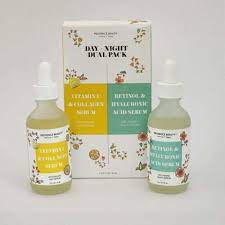 PROVENCE BEAUTY DAY+NIGHT DUAL PACK VITAMIN C &amp;COLLAGEN  SERUM RETINOL&amp; HYALURONIC ACID SERUM