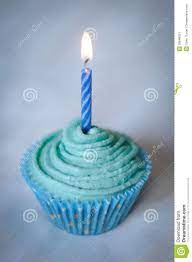 BOUGIE AVEC DECOR POUR GATEAU BLEU 17PC