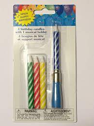 4 BOUGIE DE FETE ET SUPPORT MUSICAL