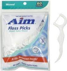 AIM FLOSS PICKS 60 PACK