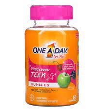 ONE A DAY FOR HER VITACRAVES TEEN 60 GUMS