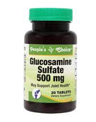 PEOPLE'S CHOICE GLUCOSAMINE SULFATE 500MG 20TABLETS