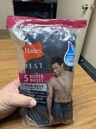 HANES BEST  8 BOXER BRIEFS OUR S