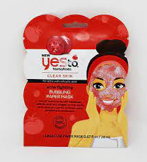 YESTO TOMATOES CLEAR SKIN BUBBLING PAPER MASK