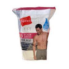 HANES BEST 5 BOXER BRIEFS L