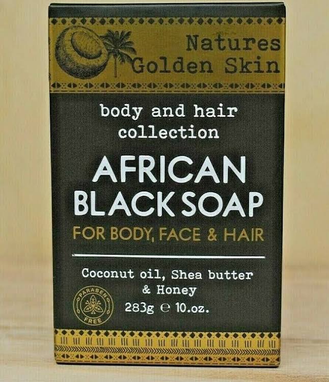 NATURE GOLDEN SKIN BLACK SOAP 3 in1 coconut, Shea, honey