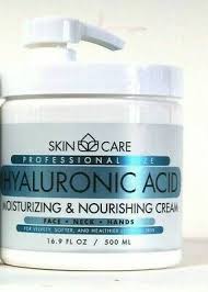 SKIN CARE Moisturizing cream face, neck, hands HYALURONIC ACID 500ML