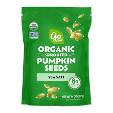 GO RAW SPROUTED ORGANIC PUMPKIN SEEDS 397g