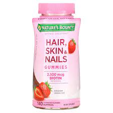 NATURE'S BOUNTY  GUMMIES 2,500 MCG BIOTIN 140 GUMS