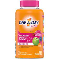 ONE A DAY FOR HER VITACRAVES TEEN GUMMIES 150 GUMS
