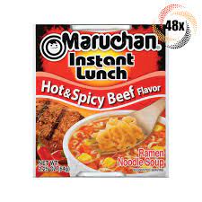 MARUCHAN INSTANT LUNCH HOT&amp;SPICY BEEF FLAVOR 64G