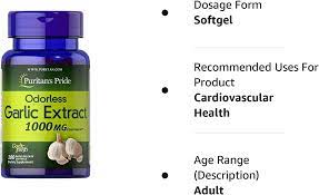 PURITAIN’S PRIDE ODORLESS GARLIC EXTRACT 1000mg