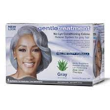 GENTLETREATMENT NO-LYE CONDITIONING CREME GRAY YELLOW-OUT FORMULA DEFRISANT