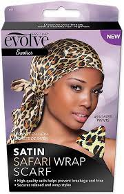 EVOLVE ESSENTIALS SATIN EDGE WRAP SCARF