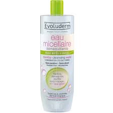 EVOLUDERM EAU MICELLAIRE DEMAQUILLANTE PEAUX MIXTE A GRASSES 500ML