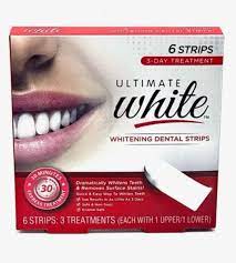 ULTIMATE WHITE WHITENING DENTAL STRIPS 30MN