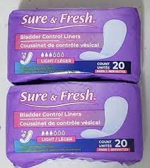 SURE &amp; FRESH MAXI PADS 7 COUNT