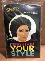SLEEK HAIR BONNET BLACK