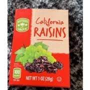 CALIFORNIA RAISINS 28G