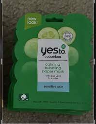 YES TO CUCUMBERS CALMING BUBBING PAPER MASK