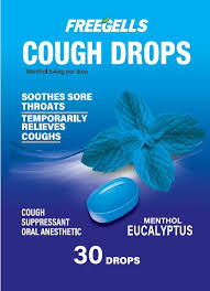FREEGELLS COUGH DROPS  EUCALYPTUS 30 DROP