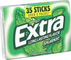 EXTRA LONGLASTING FLAVOR  SPEARMINT35 PIECE