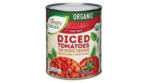 SIMPLY NATURE  ORGANIC DICED TOMATOES VINE-RIPENED FRESHNESS 411G