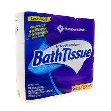 MEMBER'S MARK BATHTISSUE ULTRA PREMIUM 9 LARGE ROLLS