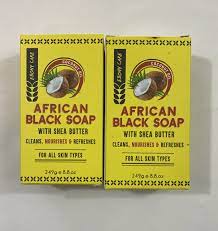 AFRICAN BLACK SOAP  WITH COCONUT OIL  249G